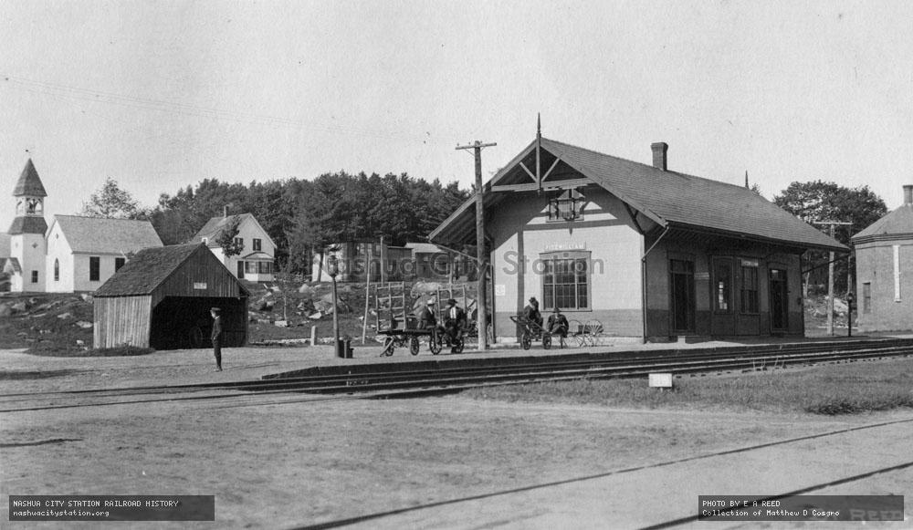 Postcard: Railroad Station, Fitzwilliam, New Hampshire